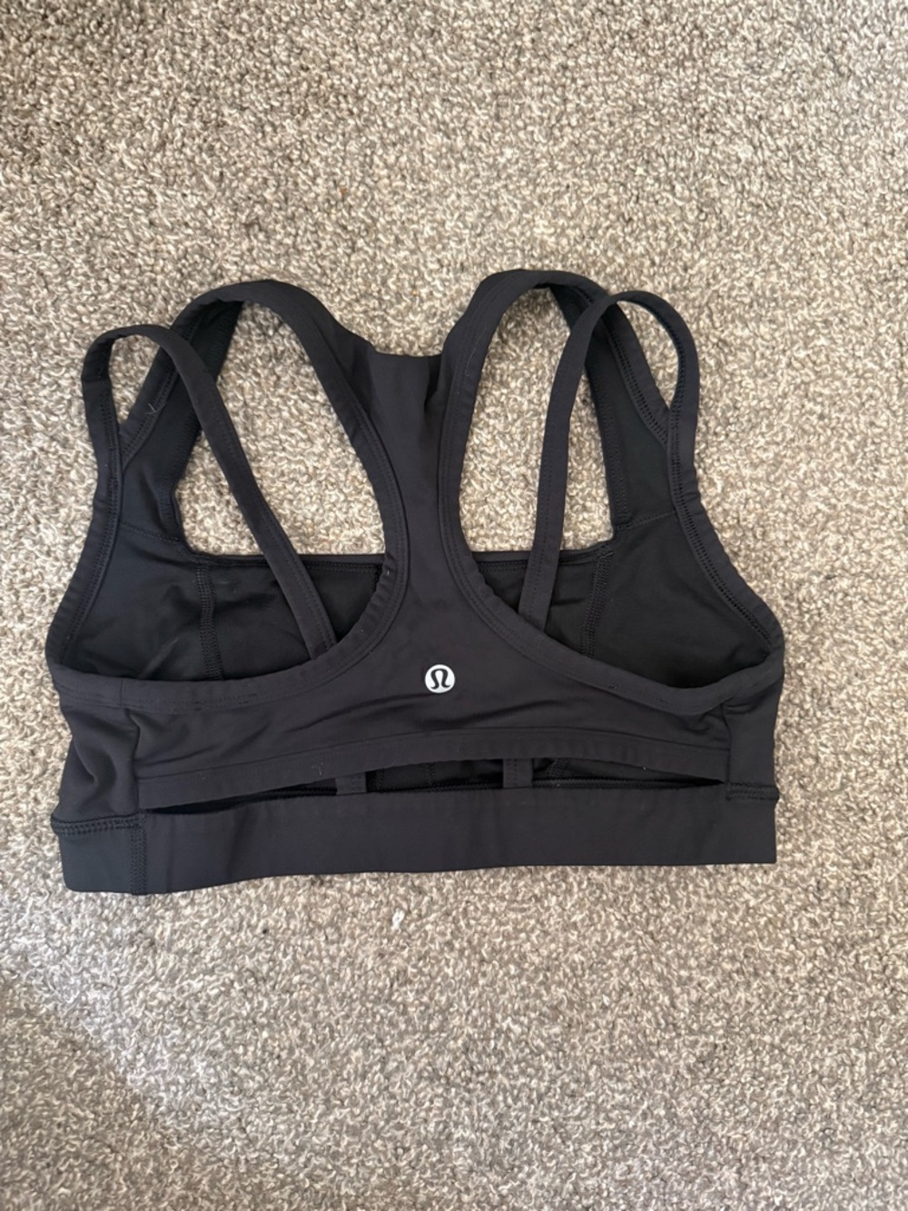 lululemon athletica Black Strappy Racerback Sports Bra